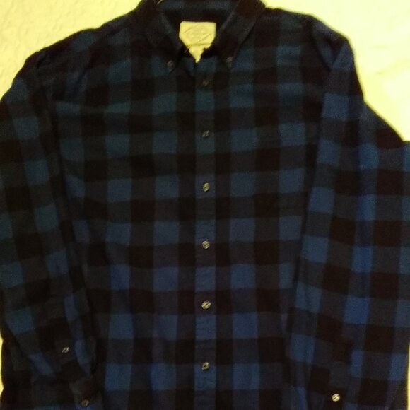 St. John's Bay Men's Blue Checked Flannel Shirt. Size 2XLT .Long Sleeved. NWOT - Picture 1 of 8